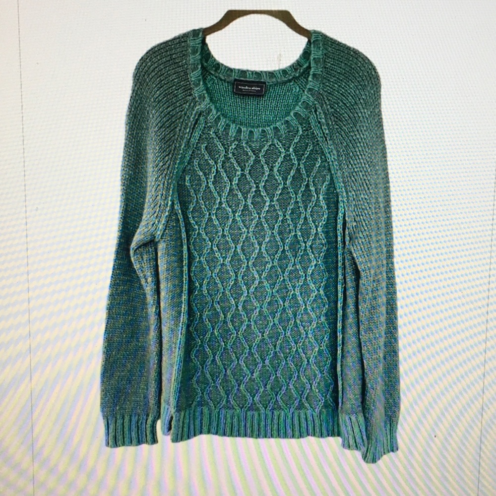 Wooden Ships Wool Blend Cable Sweater